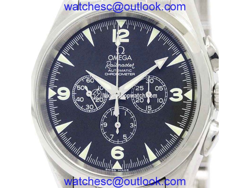 Omega Seamaster Railmaster 2512.52 Chronograph Stainless Steel 42mm Mens Watch Omega