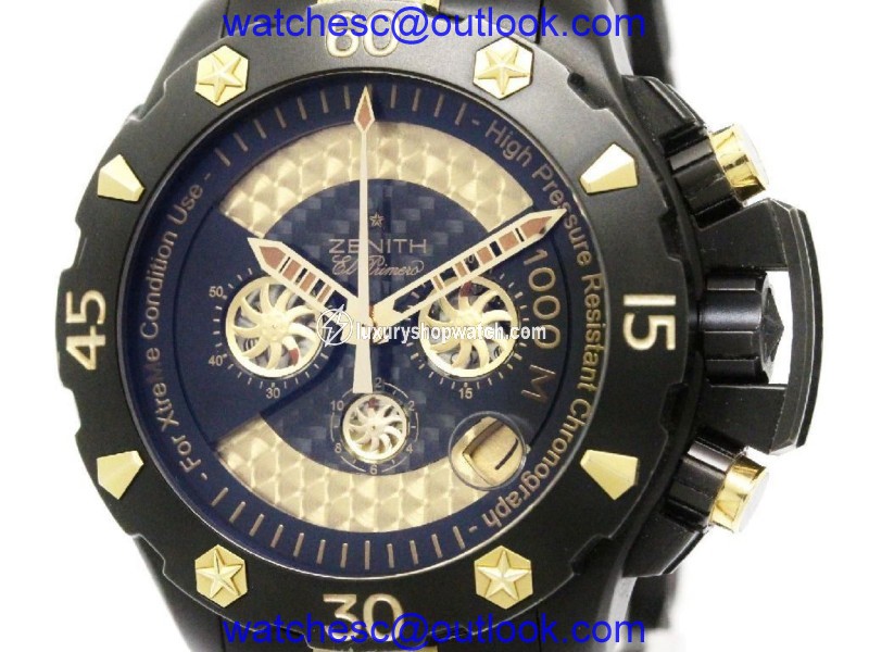 Zenith Defy 96.0528.4000 18K Rose Gold & Titanium 46mm Mens Watch Zenith