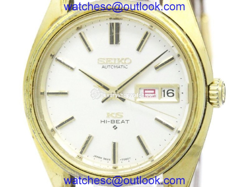 Seiko King Seiko 5626-7000 Gold Plated Vintage 36mm Mens Watch Seiko