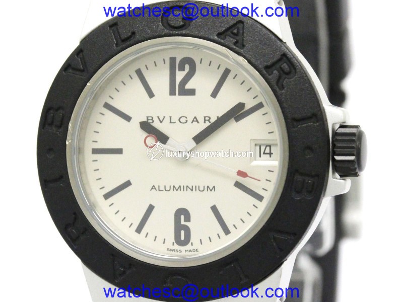 Bulgari AL32TA Aluminium / Rubber / Silicone Quartz 32mm Womens Watch Bulgari