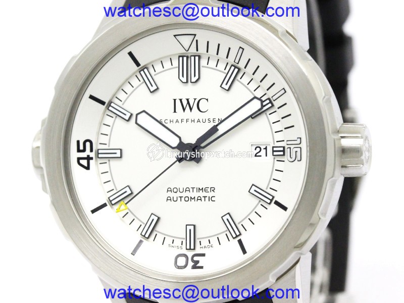 IWC Schaffhausen Aquatimer IW329003 Stainless Steel & Rubber Automatic 42mm Mens Watch IWC