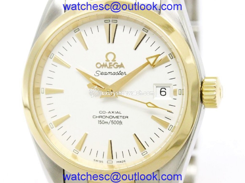 Omega Seamaster 2304.30 Automatic 18K Rose Gold & Stainless Steel 36mm Mens Watch Omega