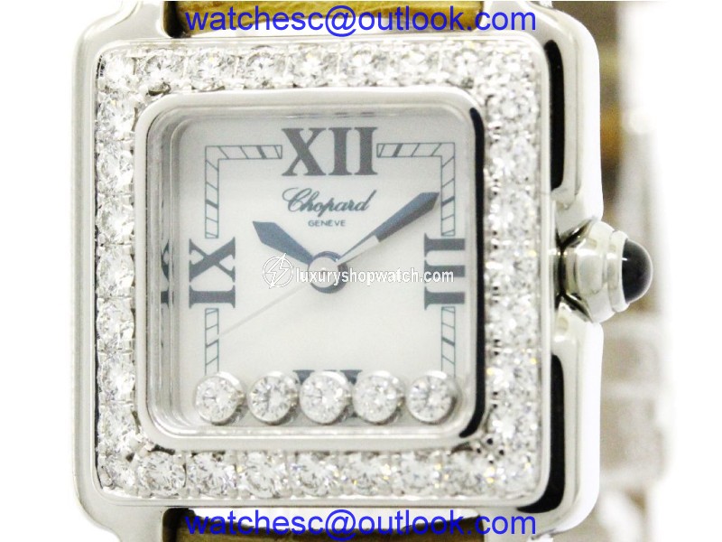 Chopard Happy Sport 27/8894-23 Stainless Steel / Leather Quartz 23mm Womens Watch Chopard