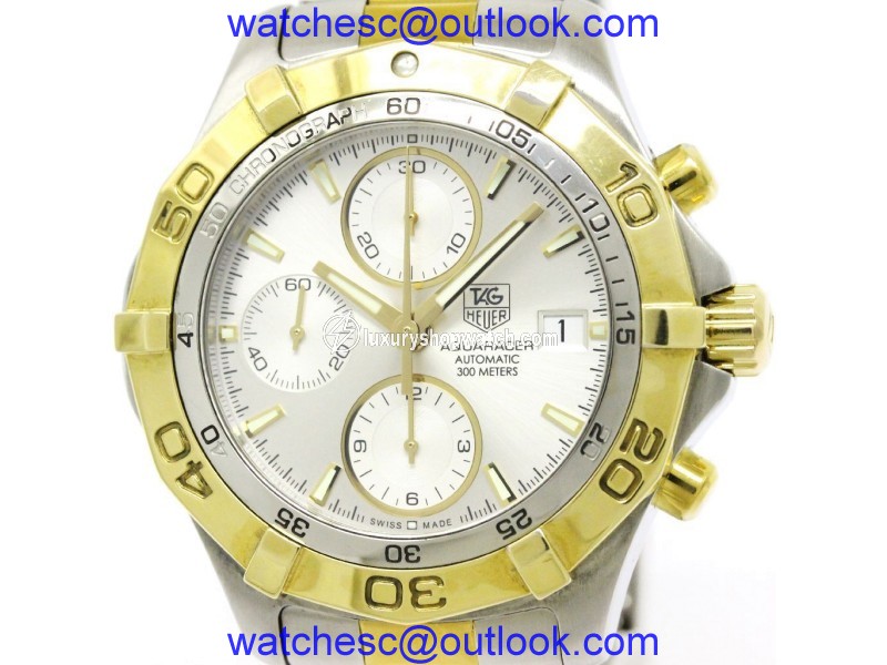 Tag Heuer Aquaracer CAF2120 Gold Plated / Stainless Steel Automatic 42mm Mens Watch Tag Heuer