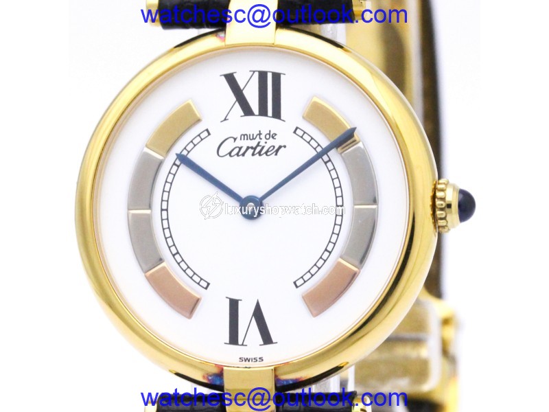 Cartier Must Gold Plated Quartz 30mm Unisex Watch Cartier