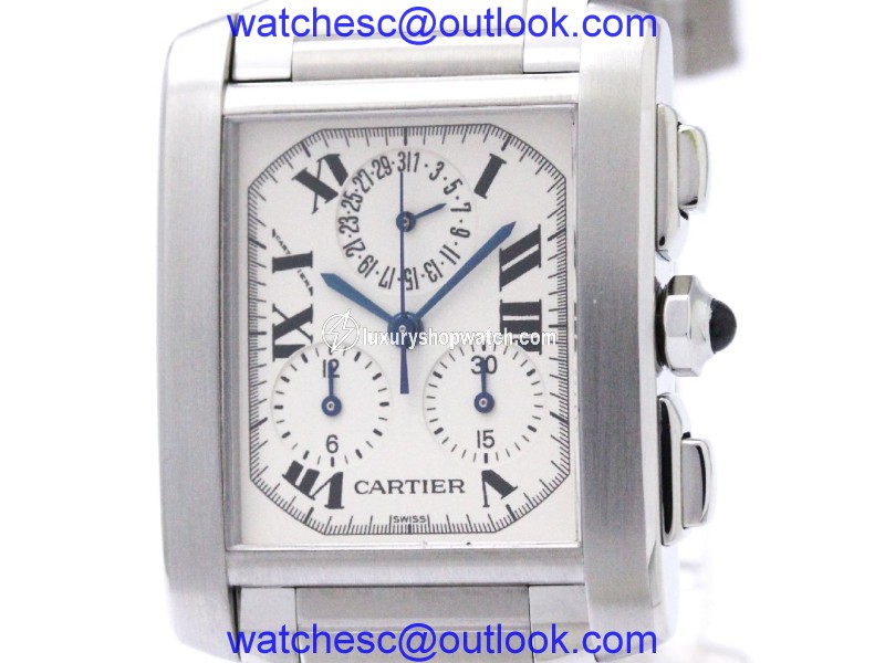 Cartier Tank Francaise W51001Q3 Stainless Steel Quartz 28mm Mens Watch Cartier