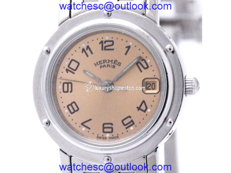 Hermes Clipper CL4.210 Stainless Steel Quartz 24mm Womens Dress Watch Hermes