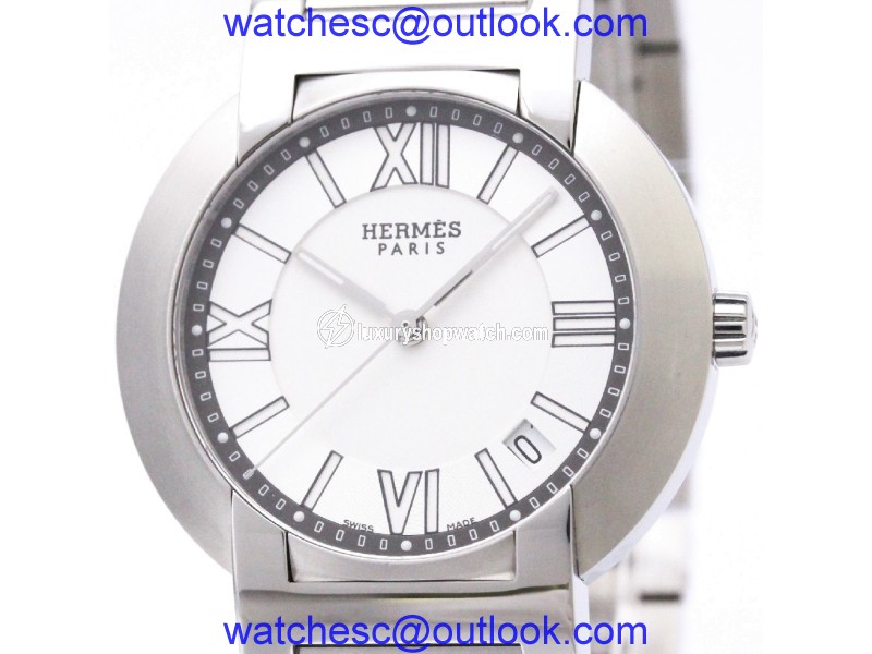 Hermes Nomade NO1.710 Auto Quartz Stainless Steel 36mm Mens Dress Watch Hermes