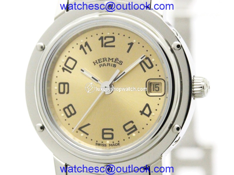 Hermes Clipper CL4.210 Stainless Steel Quartz 24mm Womens Dress Watch Hermes