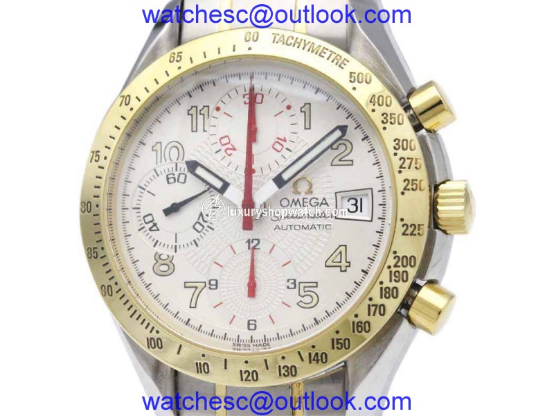 Omega Speedmaster 3313.33 Automatic 18K Yellow Gold & Stainless Steel 39mm Mens Sports Watch Omega