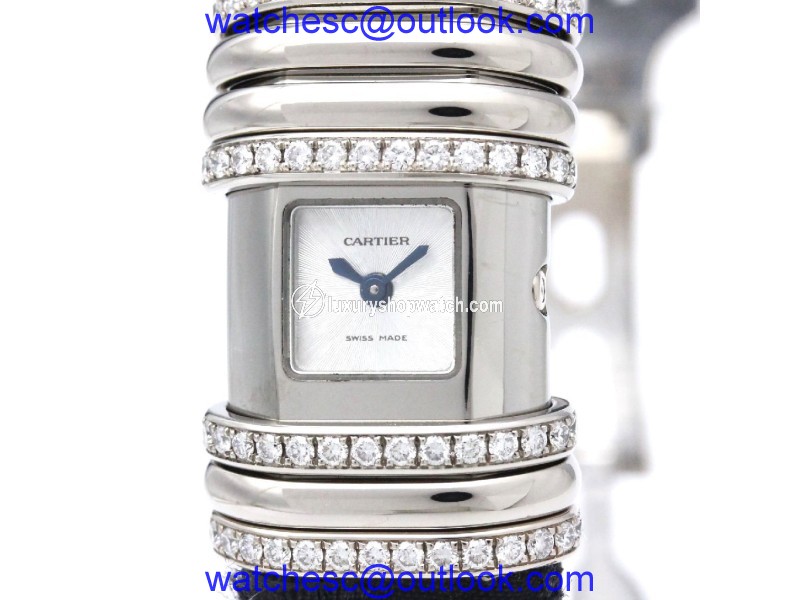 Cartier Declaration WT000450 Titanium / 18K White Gold Quartz 16mm Womens Watch Cartier