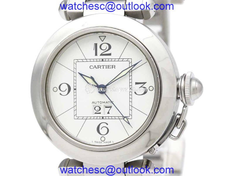 Cartier Pasha C Big W31055M7 Date Stainless Steel Automatic 35mm Unisex Watch Cartier