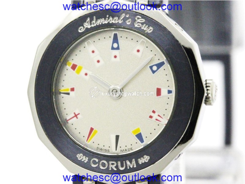Corum Admirals Cup 24.810.30 Stainless Steel Quartz 22mm Womens Watch Corum