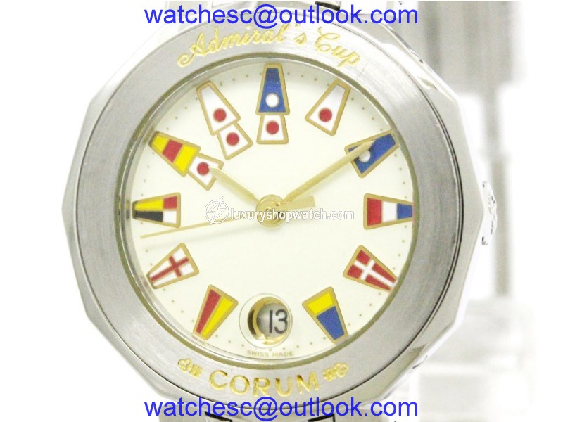 Corum Admirals Cup 39.610.20 Stainless Steel Quartz 26mm Womens Watch Corum