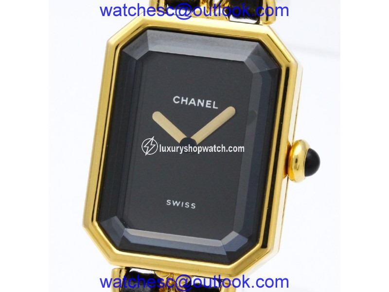 Chanel Premiere H0001 Gold Plated & Leather Quartz 20mm Womens Watch Chanel
