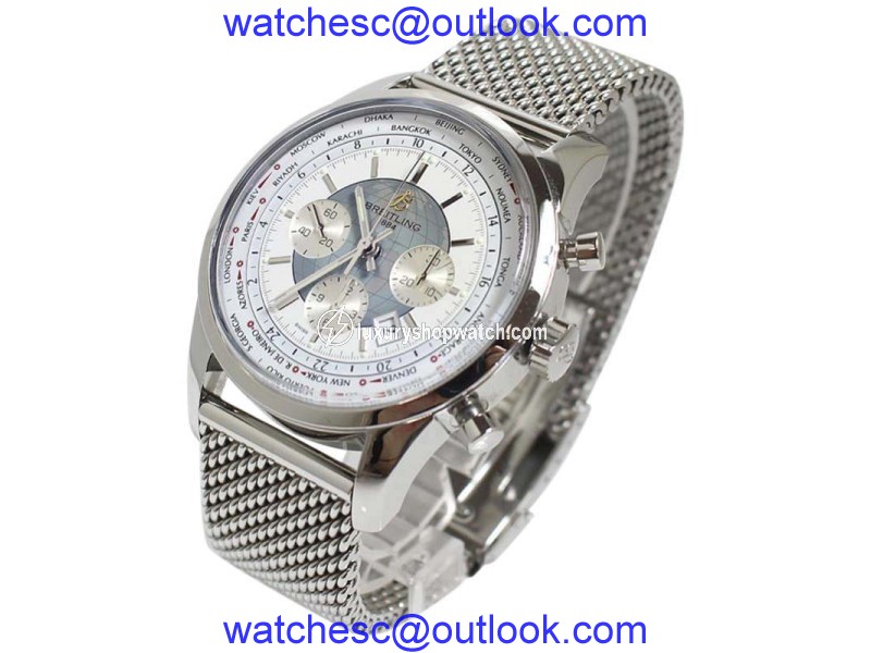 Breitling Transocean AB0510 Stainless Steel Automatic 46mm Mens Watch Breitling