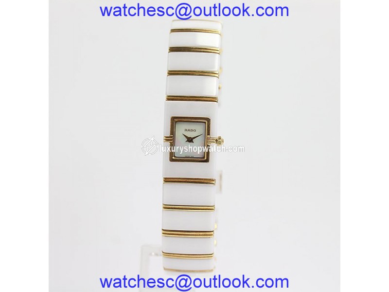 Rado Diastar 963.0425.3 Ceramic & Yellow Gold Quartz 16mm Women Watch| Rado
