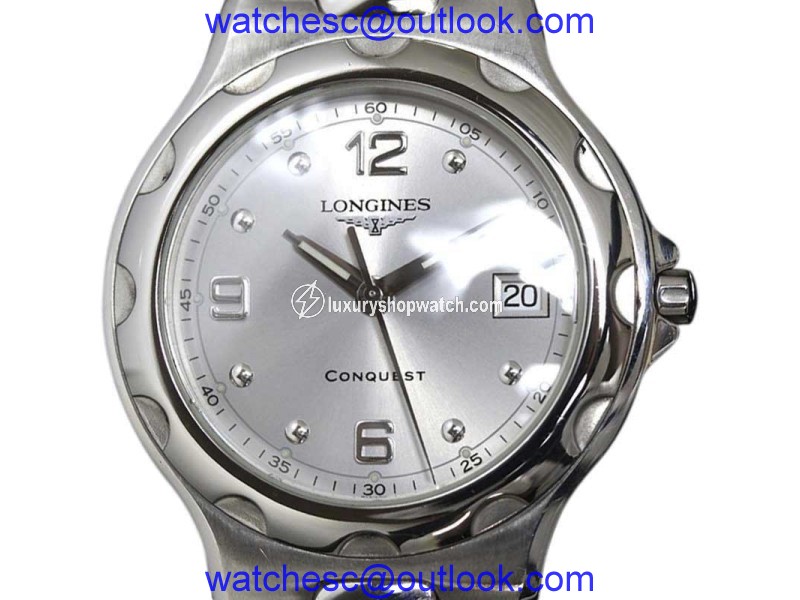 Longines Conquest L1.631.4 Stainless Steel Quartz 35mm Mens Watch Longines