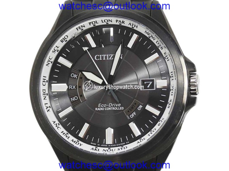 Citizen World Time CB0014-52E PVD Stainless Steel 42mm Mens Watch Citizen