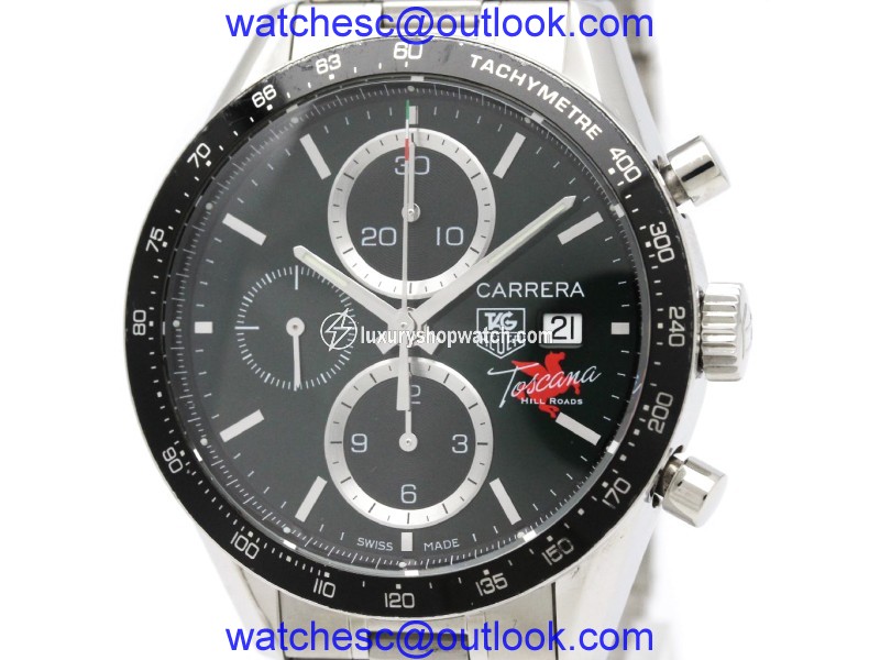 Tag Heuer Carrera CV201Q Stainless Steel Automatic Mens 41mm Watch Tag Heuer