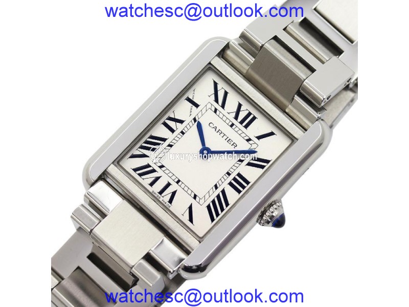 Cartier Tank Solo W5200013 Stainless Steel Quartz 24mm Womens Watch Cartier