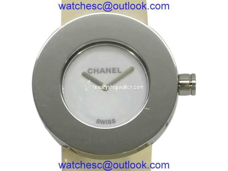 Chanel La Ronde H0579 Stainless Steel & White Dial Quartz 29mm Womens Watch Chanel