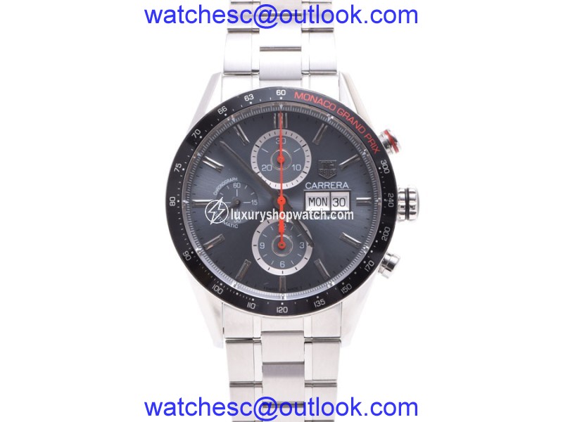 Tag Heuer Carrera CV2A1M Stainless Steel Gray Dial Automatic 43mm Mens Watch Tag Heuer