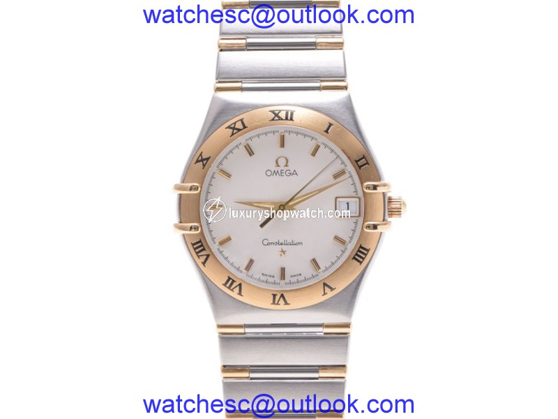 Omega Constellation Stainless Steel / Yellow Gold 33mm Mens Watch Omega