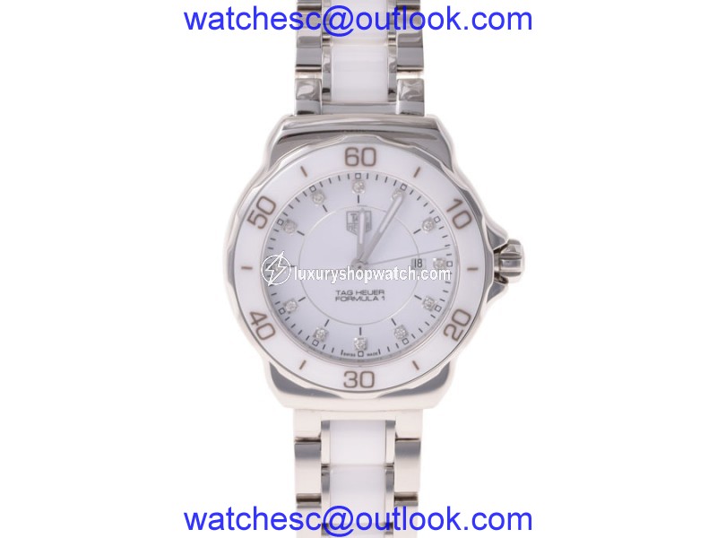 Tag Heuer Formula 1 1315 Stainless Steel / Ceramic with 12P Diamond Quartz 30mm Mens Watch Tag Heuer