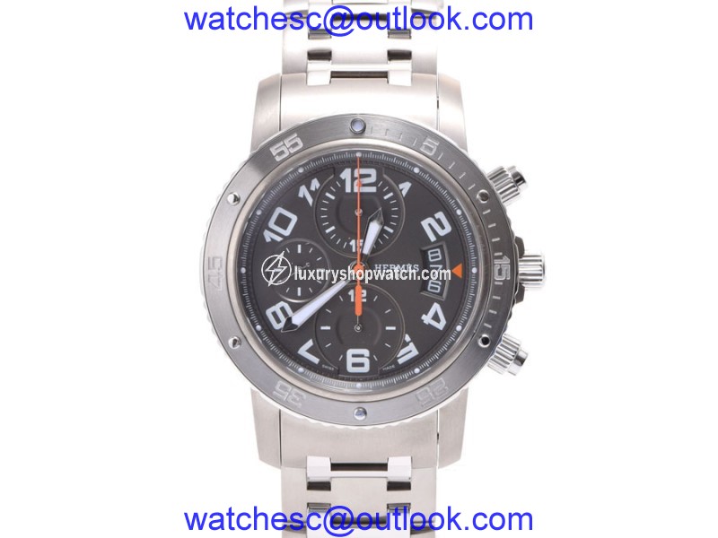 Hermes Clipper Chrono CP 2.941 Titanium 44mm Mens Watch Hermes