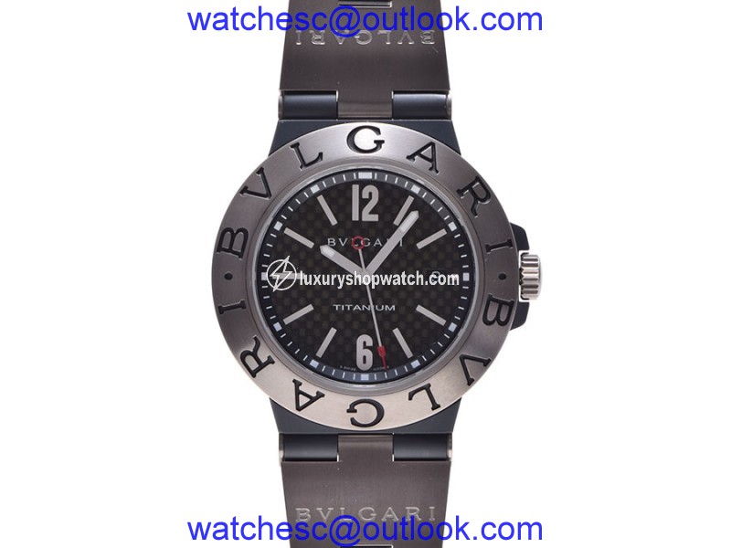 Bulgari Diagono Titanium & Rubber 44mm Mens Watch Bulgari