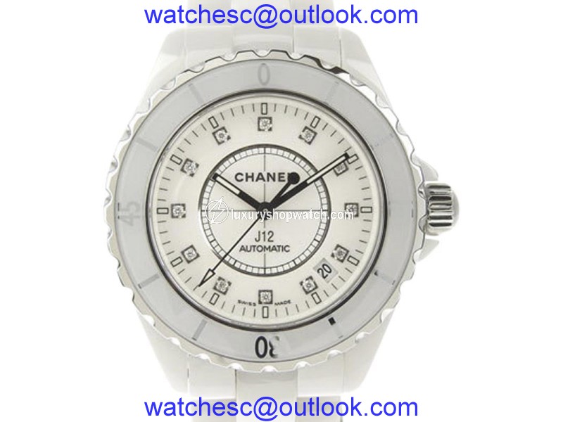 Chanel J12 H1629 Ceramic with 12P Diamond Dial Automatic 40mm Mens Watch Chanel