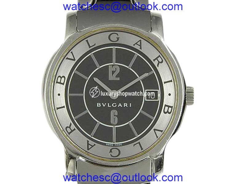 Bulgari Sorotempo ST35S Stainless Steel Quartz 33mm Mens Watch Bulgari