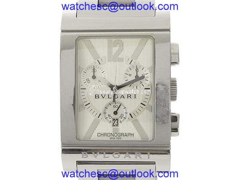 Bulgari Retangolo Stainless Steel Quartz 28mm Mens Watch Bulgari