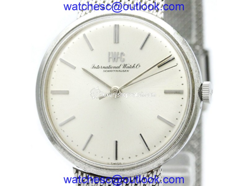 IWC Schaffhausen Stainless Steel Manual Winding 34mm Mens Watch IWC