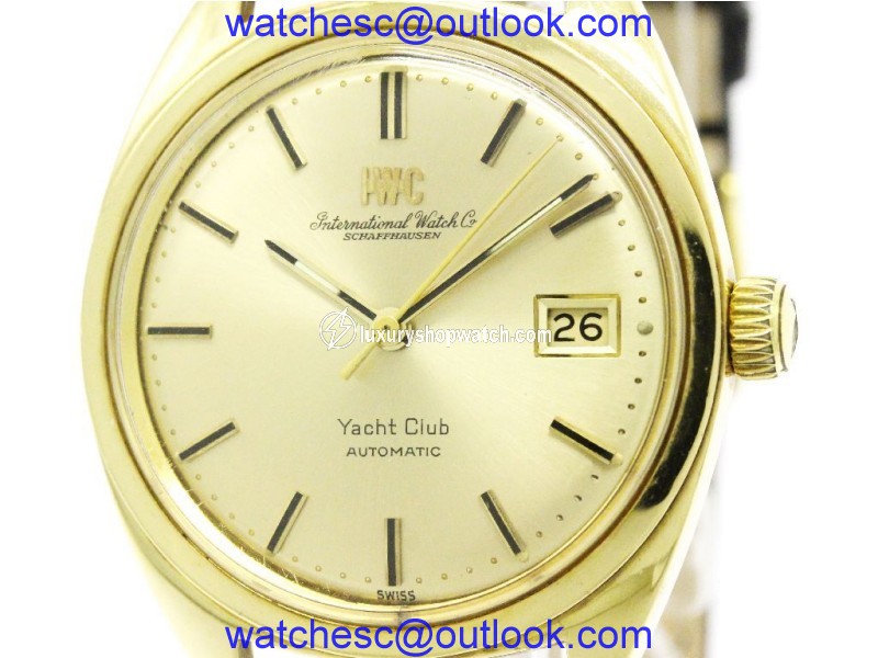IWC Yacht Club C.8541B 18K Yellow Gold and Leather 36mm Unisex Watch IWC