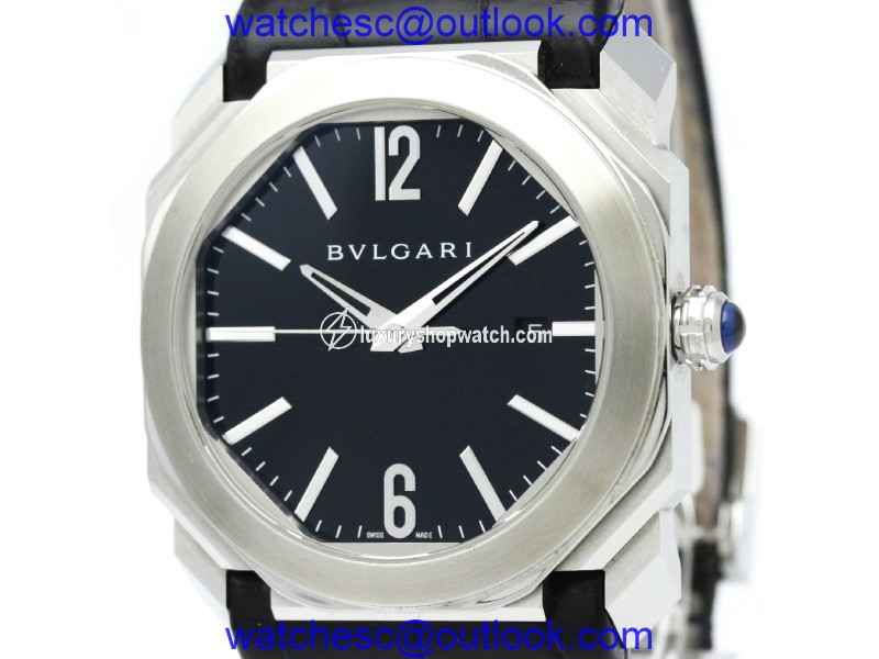 Bulgari Octo BGO41S Stainless Steel and Rubber Automatic 41mm Mens Watch Bulgari