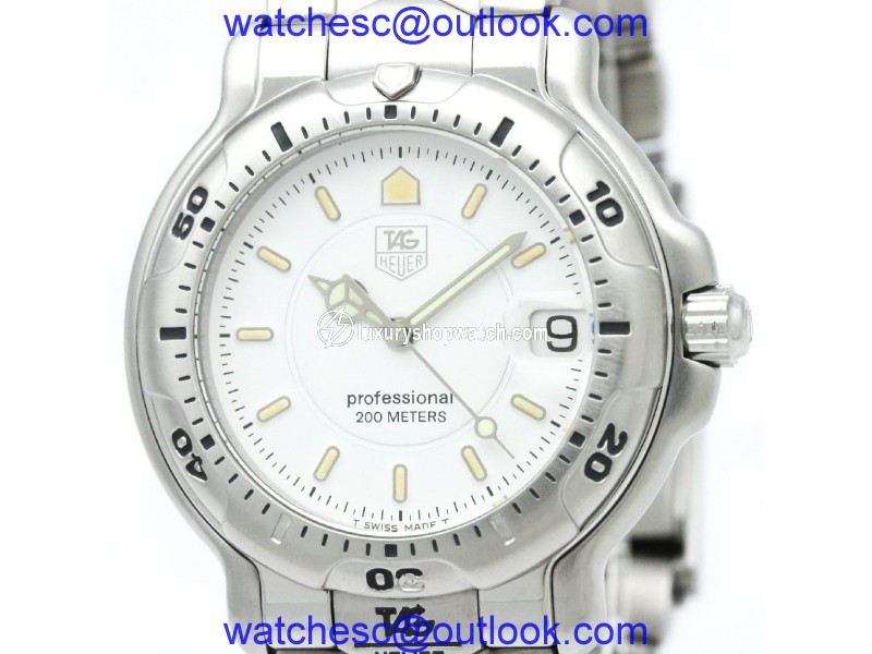 Tag Heuer 6000 WH1111 Stainless Steel Quartz 38mm Mens Watch Tag Heuer