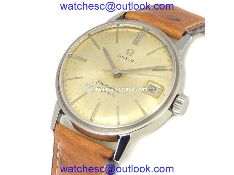 Omega Seamaster 136.011 Stainless Steel Manual Vintage 34mm Mens Watch Omega