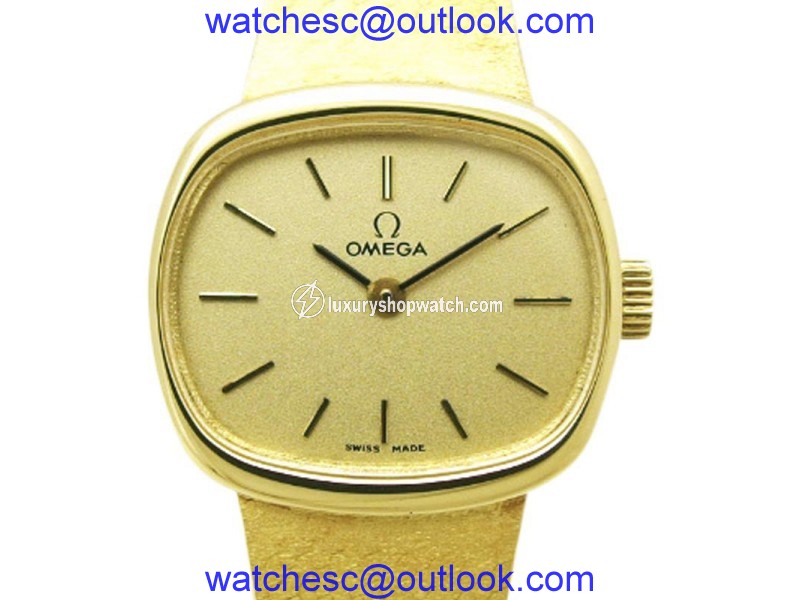 Omega 711.8438 18K Yellow Gold 22mm Womens Watch Omega
