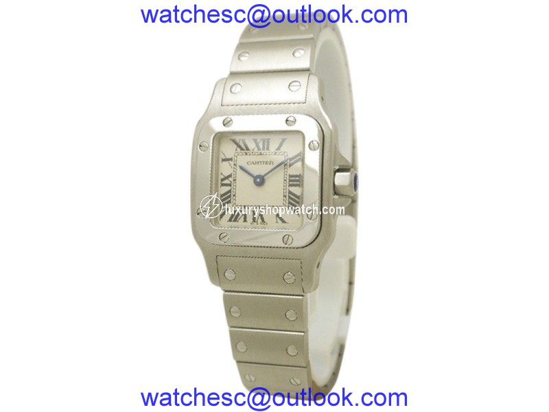 Cartier Santos Garve W20056D6 Stainless Steel 23mm Womens Watch Cartier