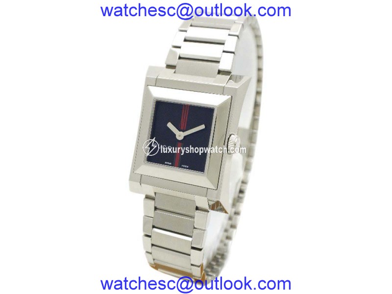 Gucci 111L Stainless Steel Black Dial Quartz 24mm Womens Watch Gucci