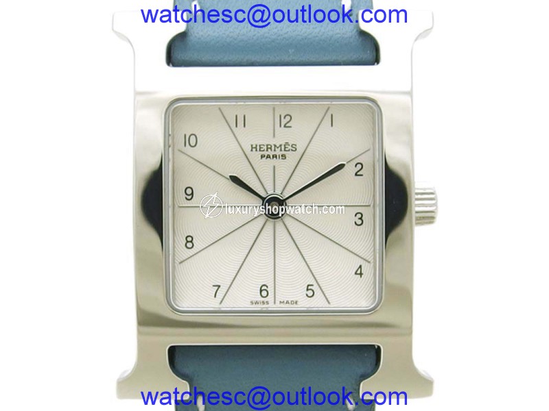 Hermes Heure H HH1.210 Stainless Steel & Leather Quartz 24mm Womens Watch Hermes