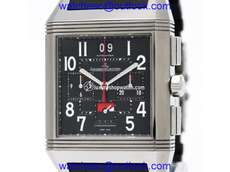 Jaeger LeCoultre Reverso 231.T.50 Stainless Steel / Rubber Automatic 36mm Mens Watch Jaeger LeCoultre