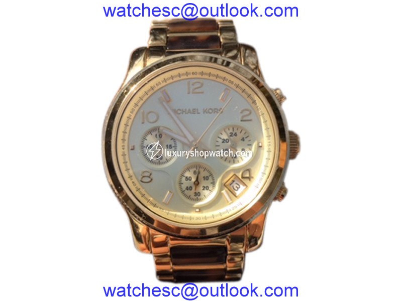Michael Kors 112800 Tortoise and Gold Tone Stainless Steel 38mm Quartz Womens Watch Michael Kors