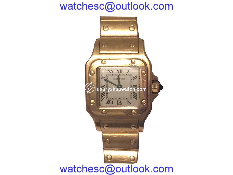 Cartier Santos Yellow Gold Automatic Ladies Watch Cartier