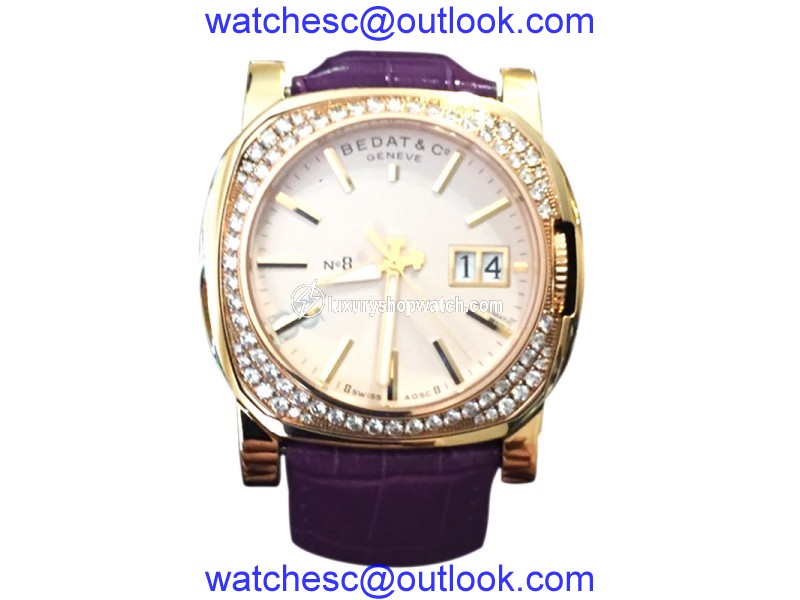 Bedat & Co 888 Solid 18K Gold & Diamond Bezel Womens Watch Bedat & Co