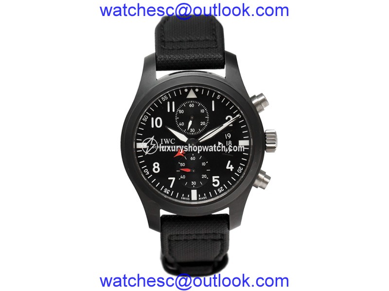 IWC Pilot IW388001 Top Gun Edition Black Dial Automatic Men's Watch IWC