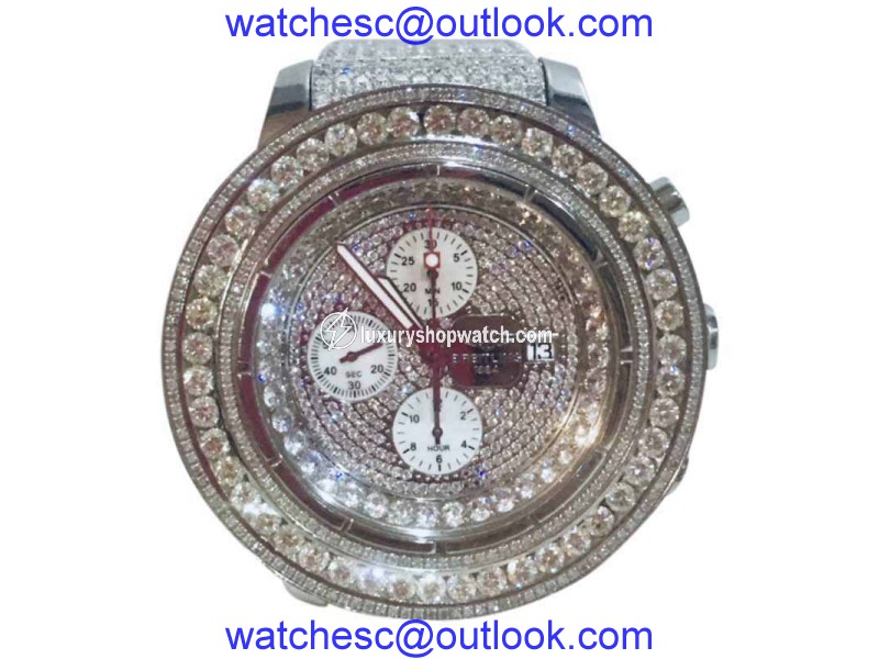 Breitling Super Avenger A13370 Stainless Steel with 36ct. Diamond 55mm Automatic Mens Watch Breitling