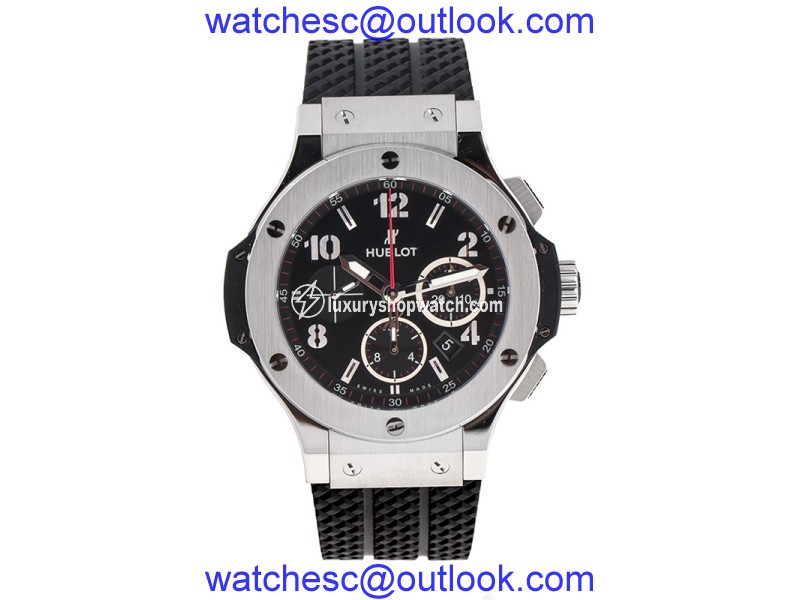 Hublot Big Bang Steel 44mm 301.sx.130.rx Black Rubber Watch Hublot